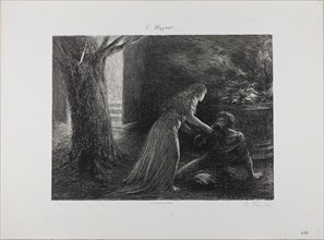Debut of the Valkyrie, 1879, Henri Fantin-Latour, French, 1836-1904, France, Lithograph in black