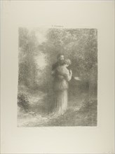Love Poems, first plate, 1880, Henri Fantin-Latour, French, 1836-1904, France, Lithograph in gray