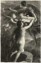 Truth, 1888, Henri Fantin-Latour, French, 1836-1904, France, Lithograph in black on ivory China