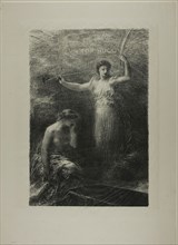 To Victor Hugo, 1889, Henri Fantin-Latour, French, 1836-1904, France, Lithograph in black on light