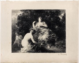 Bathing Women, medium plate, 1896, Henri Fantin-Latour, French, 1836-1904, France, Lithograph in