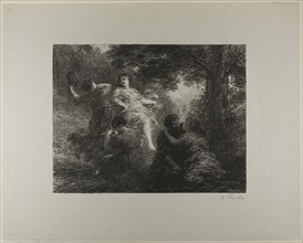 Pastoral, 1896, Henri Fantin-Latour, French, 1836-1904, France, Lithograph in black on light gray
