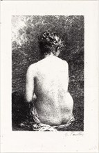 Study of Seated Woman, Seen from Behind, 1897, Henri Fantin-Latour, French, 1836-1904, France,