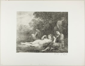 Bathing Women, fourth large plate, 1898, Henri Fantin-Latour, French, 1836-1904, France, Lithograph