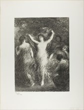 The Dance, 1898, Henri Fantin-Latour, French, 1836-1904, France, Lithograph in black on ivory China