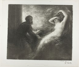 Evocation of Kundry, 1898, Henri Fantin-Latour, French, 1836-1904, France, Lithograph in black on