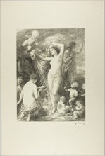 Venus Anadyomena, 1898, Henri Fantin-Latour, French, 1836-1904, France, Lithograph in black on