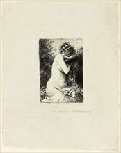 Crying Woman: Study of a Seated Woman in Right Profile, 1899, Henri Fantin-Latour, French,