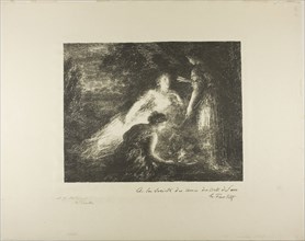 Curse, 1899, Henri Fantin-Latour, French, 1836-1904, France, Lithograph in black on cream wove