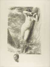 Andromeda, 1899, Henri Fantin-Latour, French, 1836-1904, France, Lithograph in black on ivory wove