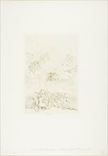 Homeric Battle, 1868, Léopold Flameng, French, born Belgium, 1831-1911, France, Etching, with