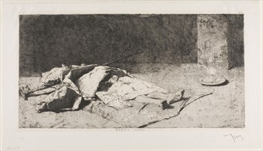 Dead Kabyle, n.d., Mariano José María Bernardo Fortuny y Carbó, Spanish, 1838-1874, Spain, Etching