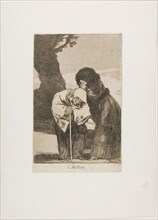 Hush, plate 28 from Los Caprichos, 1797/99, Francisco José de Goya y Lucientes, Spanish, 1746-1828,