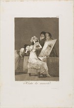 Until Death, plate 55 from Los Caprichos, 1797/99, Francisco José de Goya y Lucientes, Spanish,