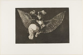 Renounce the Friend Who Covers You with His Wings and Bites You with His Beak, plate five from Los