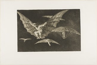 A Way of Flying, from Disparates, published as plate 13 in Los Proverbios (Proverbs), 1815–17,