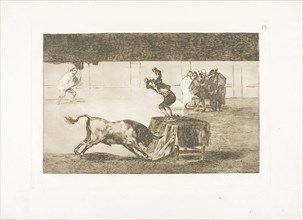 Another madness of his in the same ring, plate 19 from The Art of Bullfighting, 1815, published