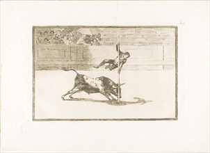 The Agility and Audacity of Juanito Apinani in the ring at Madrid, plate 20 from The Art of