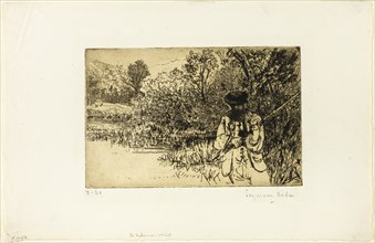 The Fisherman, 1864, Francis Seymour Haden, English, 1818-1910, England, Etching and drypoint on