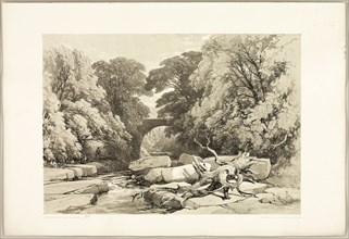 Ash and Alder on the Greta, from The Park and the Forest, 1841, James Duffield Harding (English,