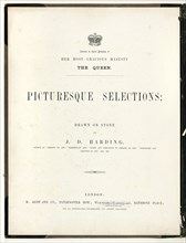 Picturesque Selections: Text Page, from Picturesque Selections, c. 1860, James Duffield Harding,