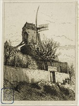 Little Mill at Montmartre, 1842, Charles Émile Jacque, French, 1813-1894, France, Etching on ivory