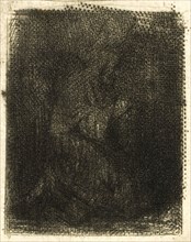 Monk at Prayer, c. 1843, Charles Émile Jacque, French, 1813-1894, France, Drypoint and roulette on