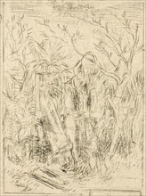 Untitled (Landscape), c. 1843, Charles Émile Jacque, French, 1813-1894, France, Drypoint and