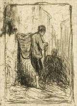 Rag-Picker, c. 1843, Charles Émile Jacque, French, 1813-1894, France, Drypoint and roulette on