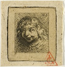 Head of a Breton, n.d., Charles Émile Jacque, French, 1813-1894, France, Etching on buff chine, 32