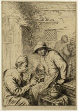 Two Smokers, c. 1845, Charles Émile Jacque, French, 1813-1894, Léon Subercaze (French, active