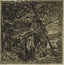 Vagabond, n.d., Charles Émile Jacque, French, 1813-1894, France, Etching on ivory wove paper, 24 ×