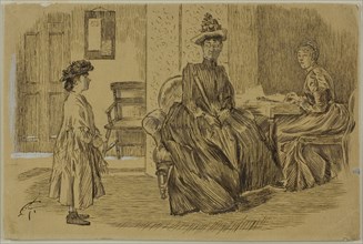 At the Employment Office, 1870/91, Charles Keene, English, 1823-1891, England, Pen and brown ink,