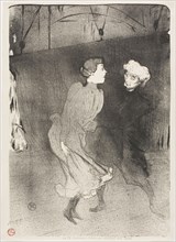 Rehearsal at the Folies-Bergère, Emilenne D’Alençon and Mariquita, 1893, Henri de Toulouse-Lautrec,