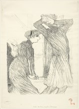 Lugné-Poé and Bady, in Au-Dessus des Forces Humaines, 1894, Henri de Toulouse-Lautrec, French,