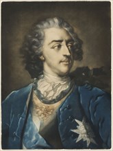Portrait of Louis XV, 1739, Jacob Christoph Le Blon (German, 1667-1741), after Nicolas Blakey