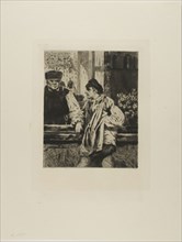 Plate from l’Assommoir (man leaning on bar), 1878, Gaston La Touche, French, 1854-1913, France,