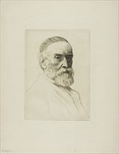 Portrait of G. F. Watts, R.A., 1879, Alphonse Legros, French, 1837-1911, France, Etching on ivory