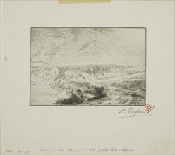 Village of Wimille, Near Boulogne, c. 1880, Alphonse Legros, French, 1837-1911, France, Etching and