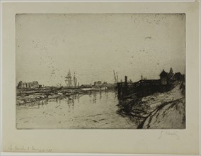 The Canal d’Eu (near Tréport), 1898, Gustave Leheutre, French, 1861-1932, France, Etching, drypoint