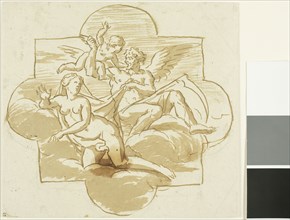 Time Revealing Beauty, n.d., Style of Nicolas Pierre Loir, French, 1624-1679, France, Pen and brown