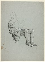 Unfinished Sketch of Seated Man, n.d., Henry Stacy Marks, English, 1829-1898, England, Black