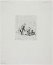 The Sergeant Reporter, 1862, Jean Louis Ernest Meissonier, French, 1815-1891, France, Etching and