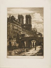 Le Petit Pont, Paris, 1850, Charles Meryon, French, 1821-1868, France, Etching and engraving in