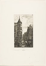 House with a Turret, No 22, rue de l’Ecole de Médecine, Paris (called the Turret of Marat), 1861,