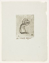 The Sickly Cryptogam, 1860, Charles Meryon, French, 1821-1868, France, Etching with plate tone on