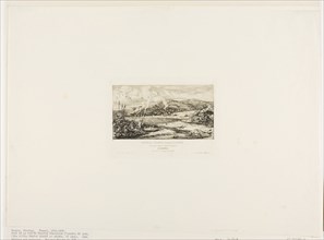 The Little French Colony at Akaroa, 1845, 1865, Charles Meryon, French, 1821-1868, France, Etching