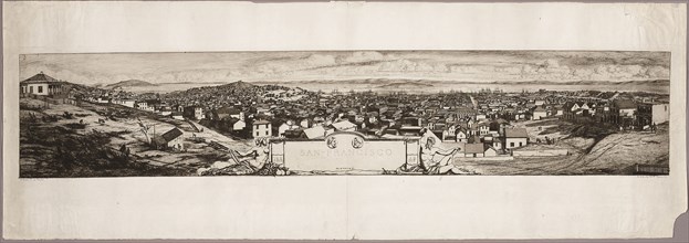San Francisco, 1855–56, Charles Meryon (French, 1821-1868), printed by Auguste Delâtre (French,