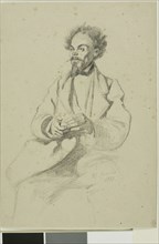 Portrait of Charles Meryon, 1863, Henri Monnier, French, 1799/1805–1877, France, Graphite on buff