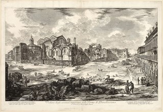 View of Visible Remains of the Baths of Diocletian, from Views of Rome, 1774, published 1800–07,